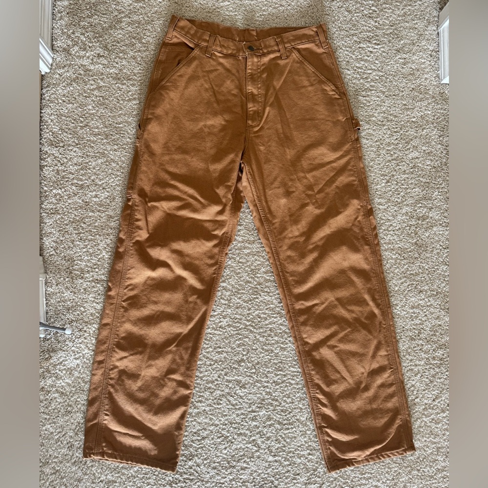 Men's Brown Pants with Plaid Lining